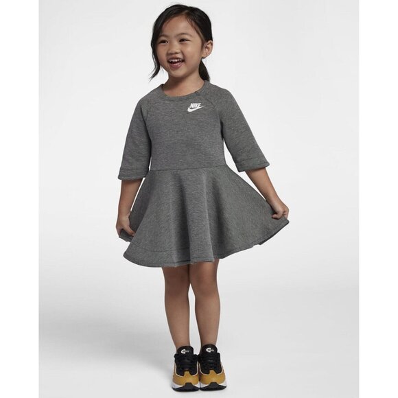 Nike Sportswear Tech Fleece Dress In Grey - Picture 2 of 8